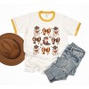 Simply Sage Market Women's Coquette Cartoon Ghost and Boots Chart Short Sleeve Ringer Tee - 2 of 3