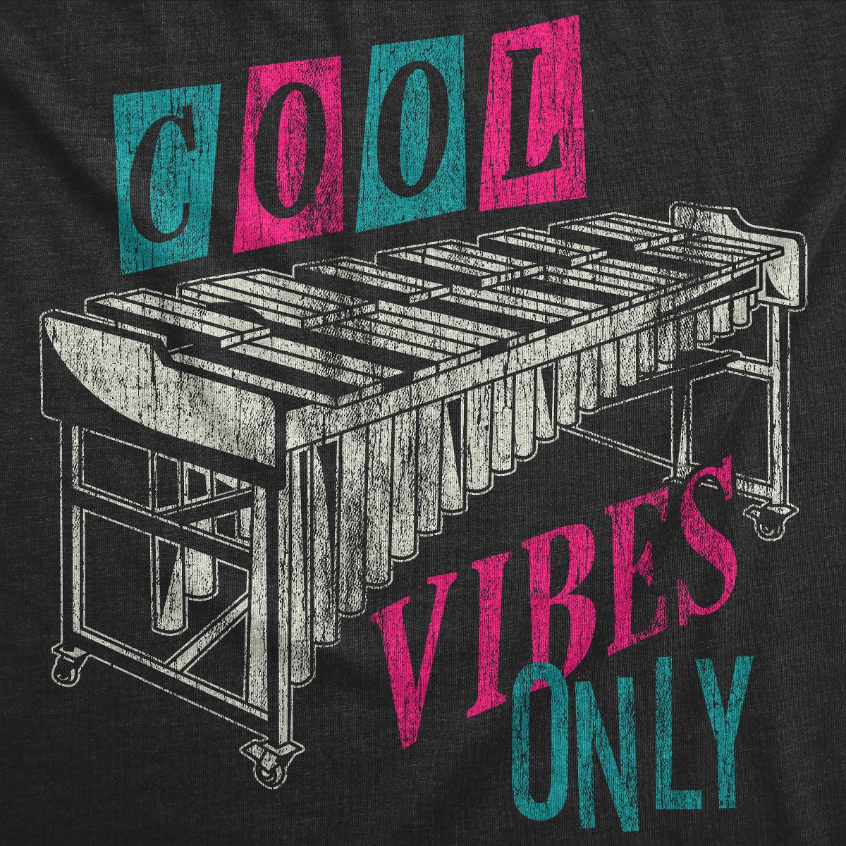 Мужские футболки Crazy Dog T-Shirts, Inc. Mens Funny T Shirts Cool Vibes Only Sarcastic Music Graphic Tee for Men - Crazy Dog Men's T Shirt For Music Lovers Black XL — фото 2