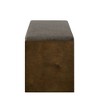 Accent Bench with Lower Shelf Shoe Rack, Padded Seating Bench, Modern Compact Bed End Bench with Storage - 4 of 4