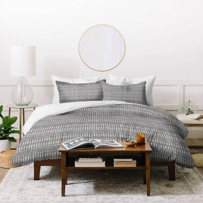 Little Arrow Design Co Dash Dot Stripes Duvet Set - Deny Designs