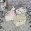 Aoibox Cotton Rope Storage Basket Bins Set Woven Rectangle Organizer Decorative White Nursery Cube Handles 3 Pack 14.5x9.5x9.3 - 4 of 4