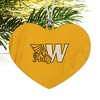 Missouri Western State University Primary Logo Heart Love Wood Christmas Tree Holiday Ornament - 2 of 3