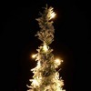 vidaXL Artificial Christmas Tree Green and white PVC, metal 82.7 in - 3 of 4