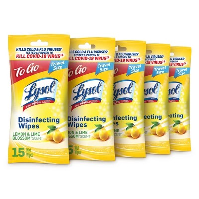 Lysol Disinfecting Wipes - Lemon and Lime Blossom