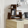 vidaXL Desk Organiser Smoked Oak 19.3x7.9x20.7" Engineered wood - 3 of 4