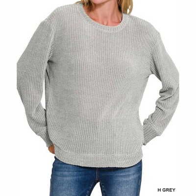 Women's Lillian Chenille Sweater - ZENANA