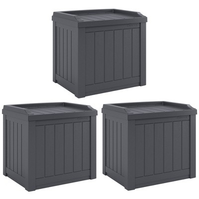 Suncast 22-gallon Indoor Or Outdoor Backyard Patio Small Storage Deck ...