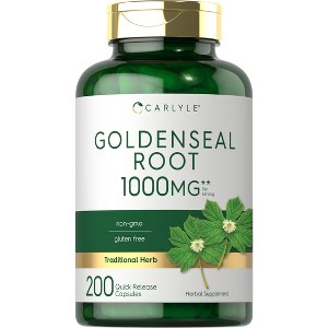 Carlyle Goldenseal Root 1000mg | 200 Capsules - 1 of 3