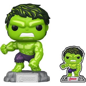 Funko Pop! & Pin: The Avengers: Earth's Mightiest Heroes - Hulk Vinyl Figure w/Pin T+ - 1 of 3