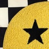 Yoobi SmileyWorld 16"x16" Tufted Checkered Throw Pillow Black - 2 of 4