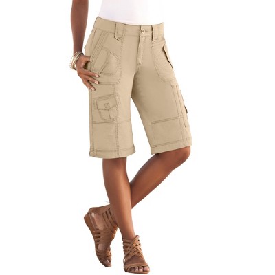 Roaman's Women's Plus Size Cargo Shorts