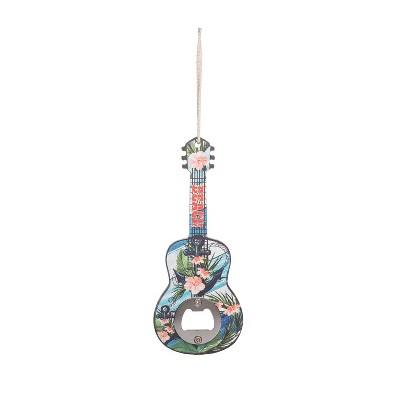 Beachcombers 6.9" MDF BEACH SCENE GUITAR BOTTLE OPENR