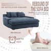 72.44" Chenille 2-Seater Lazy Sofa with Deep Seat, 5 Back Pillows and Foam Filling, Comfy Couch for Living Room, Club, or Family Room - 4 of 4