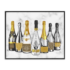 Stupell Industries Radiant Glam Twinkle Champagne Bottles Framed Giclee Art - 1 of 4