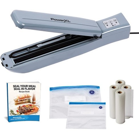 Foodsaver Premier Vacuum Sealer With Dry/moist/marinate Modes, Roll Storage  And Cutter Bar, And Bags And Roll Starter Kit - Black : Target