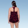 Aqua Green Women's Racerback Swim Romper - 3 of 3