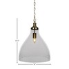 Toltec Lighting Juno 1 - Light Pendant in  Matte Black with 16" White Marble Shade - 2 of 2