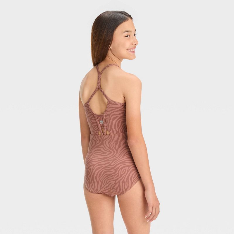 Girls&#39; Strappy Leotard - All In Motion™, 3 of 5