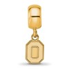 Black Bow Jewelry 14k Yellow Gold Plated Sterling Silver Ohio State Buckeyes NCAA Bead Charm - 3 of 4
