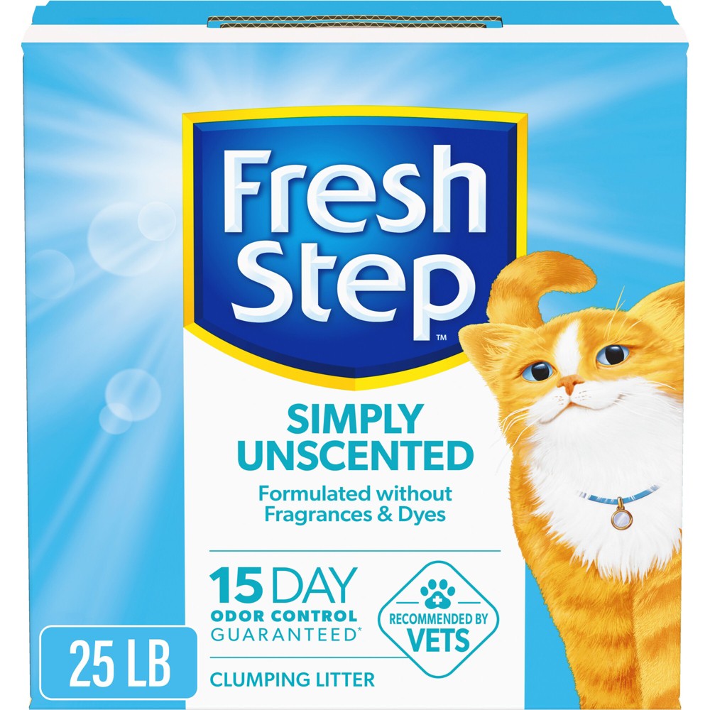 UPC 044600306827 product image for Fresh Step Simply Unscented Clumping Cat Litter - 25lbs | upcitemdb.com