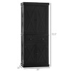 NicBex 72.5 Inch Tall Kitchen Pantry Storage Cabinet with 4 Doors and 1 Drawer for Dining Room,Bathroom,Kitchen,Black - 3 of 4