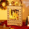 TopComfy Decorative Holiday Scene Props Christmas Advent Calendar Countdown to Christmas Table Decoration for Home, Multicolored, 16.15"*5.52"*22.06" - 2 of 4