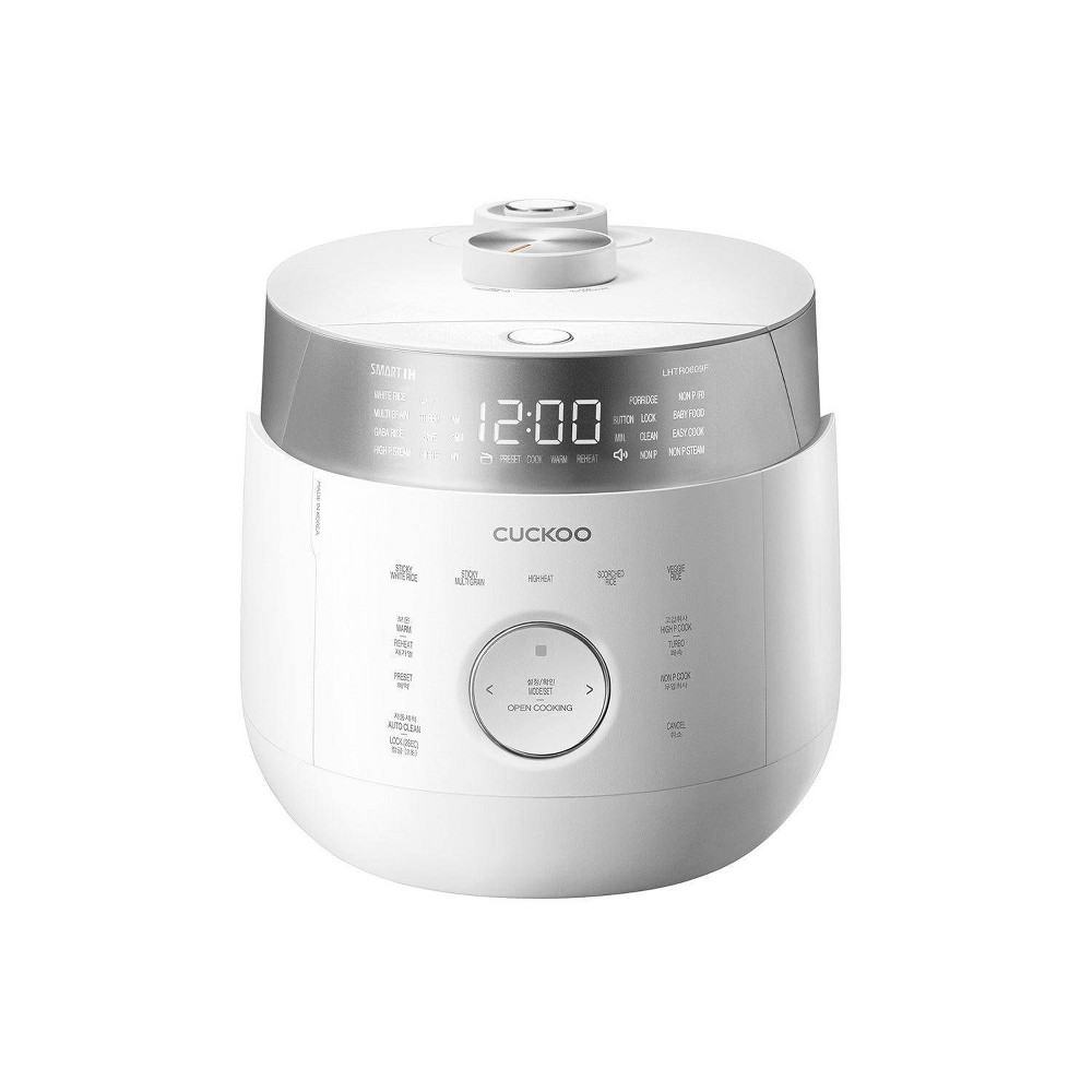 Cuckoo 6-Cup Induction Heating Twin Pressure Rice Cooker and Warmer White