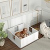PawHut Whelping Box for Dogs and Puppies, Dog Whelping Box with Waterproof Pee Pad, Adjustable Height Door, for Large Dogs Indoor Use - 3 of 4