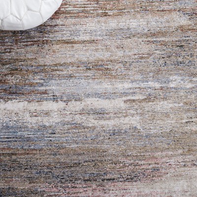 Classic Blue 59" Square Synthetic Hand-Knotted Area Rug