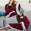 PAVILIA Angel Wrap Hooded Blanket for Women Adult, Wearable Cozy Wrap Throw Fleece Shawl Cape - 2 of 4