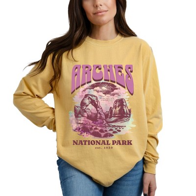 Simply Sage Market Arches National Park EST. 1929 Garment Dyed Long Sleeve