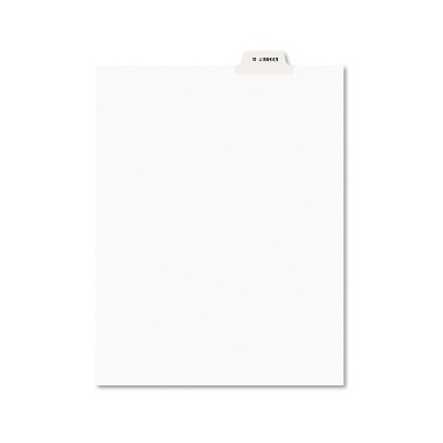 Avery-Style Preprinted Legal Bottom Tab Divider Exhibit G Letter White 25/PK 11946