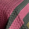 Slickblue Quilt Set Full/Queen with 2 Shams, Pre-Washed Reversible Bedding, Horizontal Stripes, 10 Colors, 3 Piece - 3 of 4