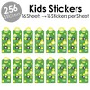 Big Dot of Happiness You Got Served - Tennis - Tennis Ball Birthday Party Favor Kids Stickers - 16 Sheets - 256 Stickers - 2 of 4