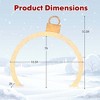 Costway 10.5 ft Christmas Pre-Lit Arch with Gold Ornament Cap 300 Warm White LED Lights - 3 of 4