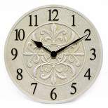 15" Blanc Fleur Wall Clock - Infinity Instruments
