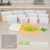 Silicone Reusable Storage Bags, Stand Up Zip Lock Containers, Freezer, Microwave, Oven Safe - 3 of 4
