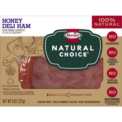 Hormel Natural Choice Sliced Honey Deli Ham - 8oz