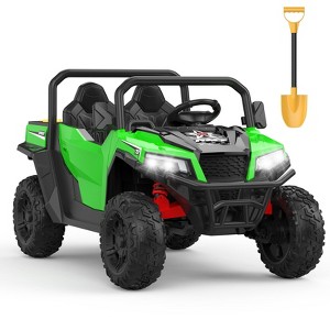 Ride On Dump Truck, 24V Ride On Car with Remote Control,Electric Dump Bed and Extra Shovel,Ride On Tractors Car with Music Player,Key Start for Safety - 1 of 1