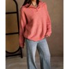 Women's Marlo Knit Quarter Button-up Sweater - Her Entire Name Says Grace - 3 of 4