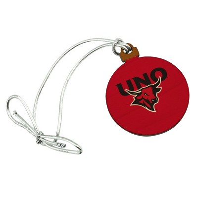 Omaha Secondary Logo Mini Small Tiny Wood Christmas Tree Holiday Ornament
