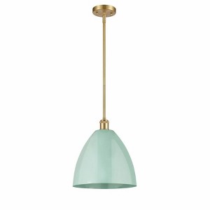 Plymouth Dome - 1 Light Stem Hung Pendant In Industrial Style-12.75 Inches Tall and 12 Inches Wide - 1 of 1