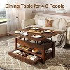 Adjustable Height Coffee Table - Converts to Dining/Desk w/ Hidden Storage, Modern Minimalist - 4 of 4