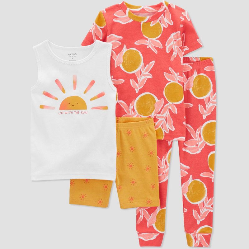 Carter's Just One You®️ Toddler Girls' 4pc Pajama Set, 1 of 7