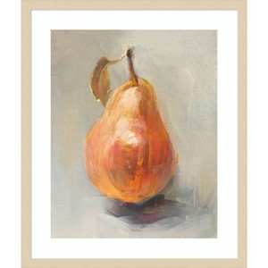 Amanti Art Pear Still Life II by Danhui Nai Wood Framed Wall Art Print - 1 of 4