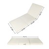 Outdoor Chaise Lounge Chairs with Cushions, Wooden Adjustable Backrest Recliner for Poolside Lounging or Patio Retreat-Maison Boucle - 4 of 4