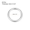 Unique Bargains Zinc Alloy Craft DIY Hardware Bag Accessories O-Ring Buckles 25 Pcs - 2 of 3