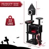 Sandinrayli Gothic Cat Tree, Black - 3 of 4