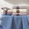 REGALWOVEN Cotton Soft Absorbent Waffle Design Leaves Pattern Decorative Hand Towel 13" x 29" 2 Pcs - 4 of 4