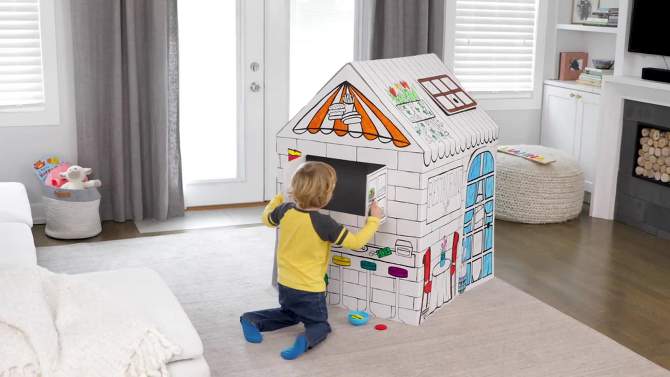 Bankers Box at Play Treats N&#39; Eats Cardboard Playhouse - Fellowes, 2 of 8, play video